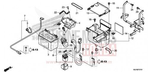 BATTERIE (VT750C2S/CS) VT750CSD de 2013